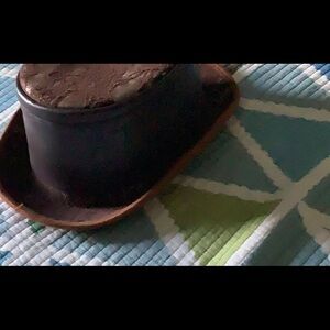Elegant Brown and Black Top Hat